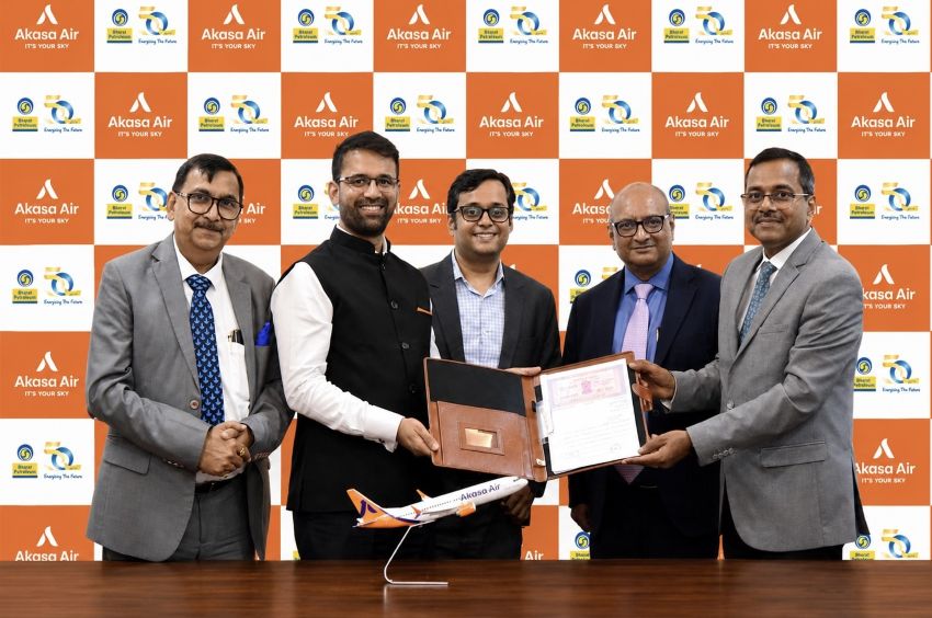 Akasa Air and BPCL Partner to Advance Sustainable Aviation Fuel Adoption in India